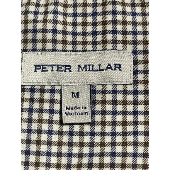 Peter Millar men’s Ferdinand Cotton blend Button Down Shirt size M plaid - Picture 4 of 11